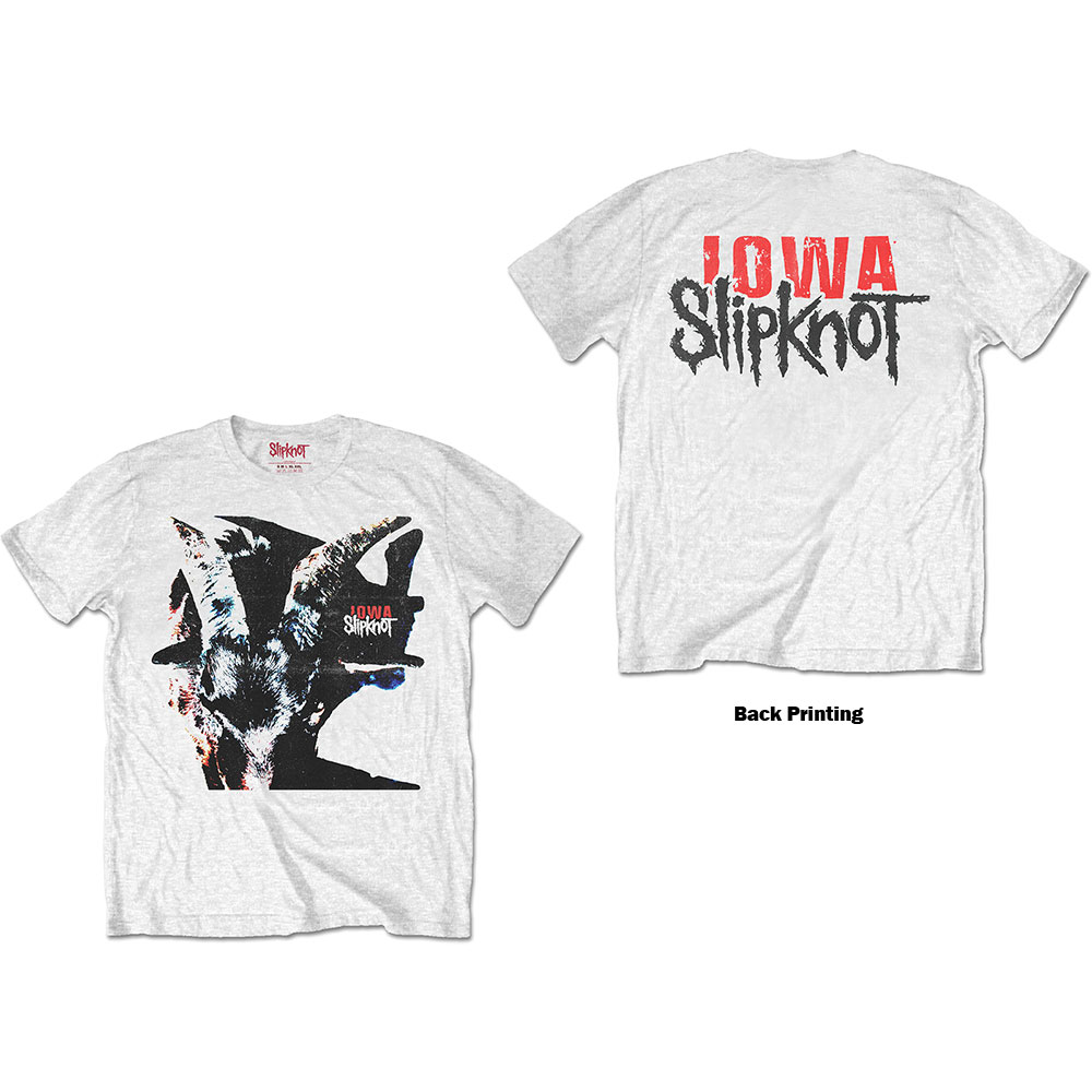 Slipknot tričko Iowa Goat Shadow Biela S