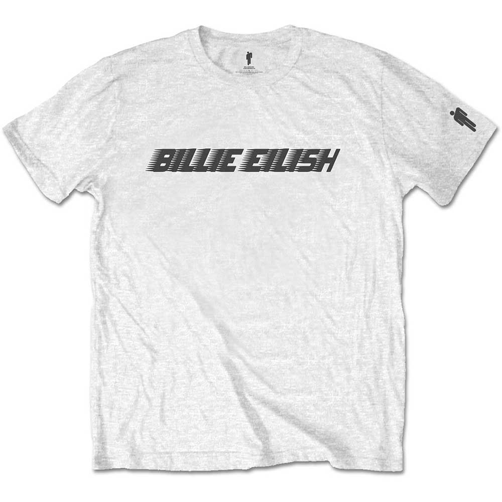 Billie Eilish tričko Black Racer Logo Biela 12-14 rokov