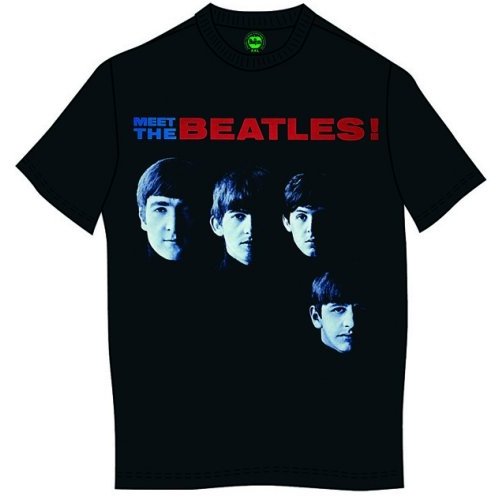 The Beatles tričko Meet The Beatles Čierna L