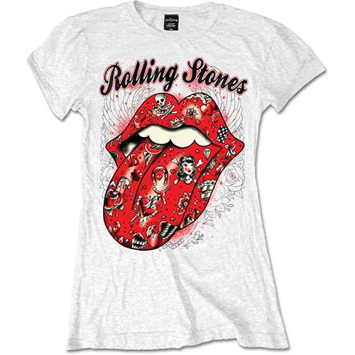 The Rolling Stones tričko Tattoo Flash Biela XXL