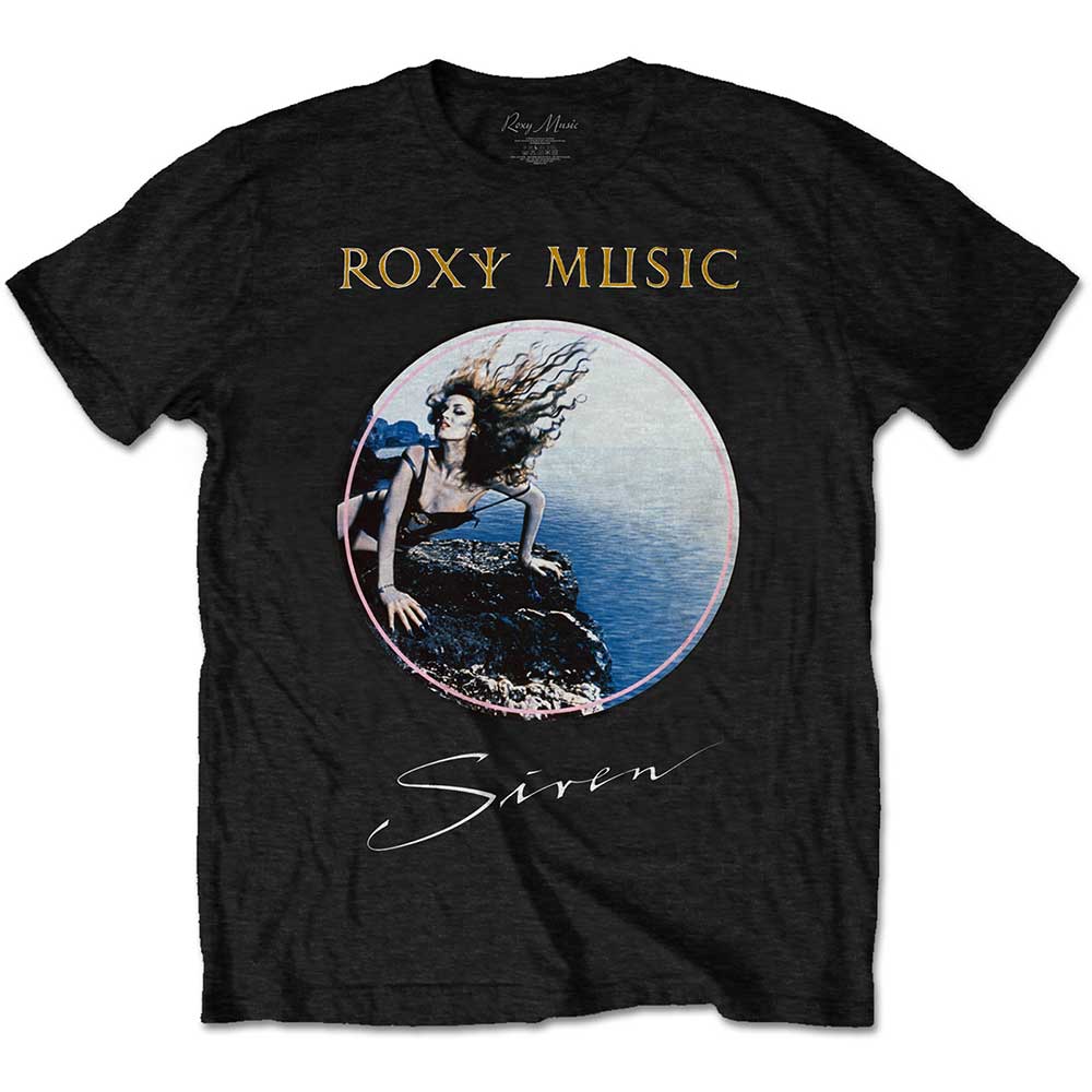 Roxy Music tričko Siren Čierna XXL