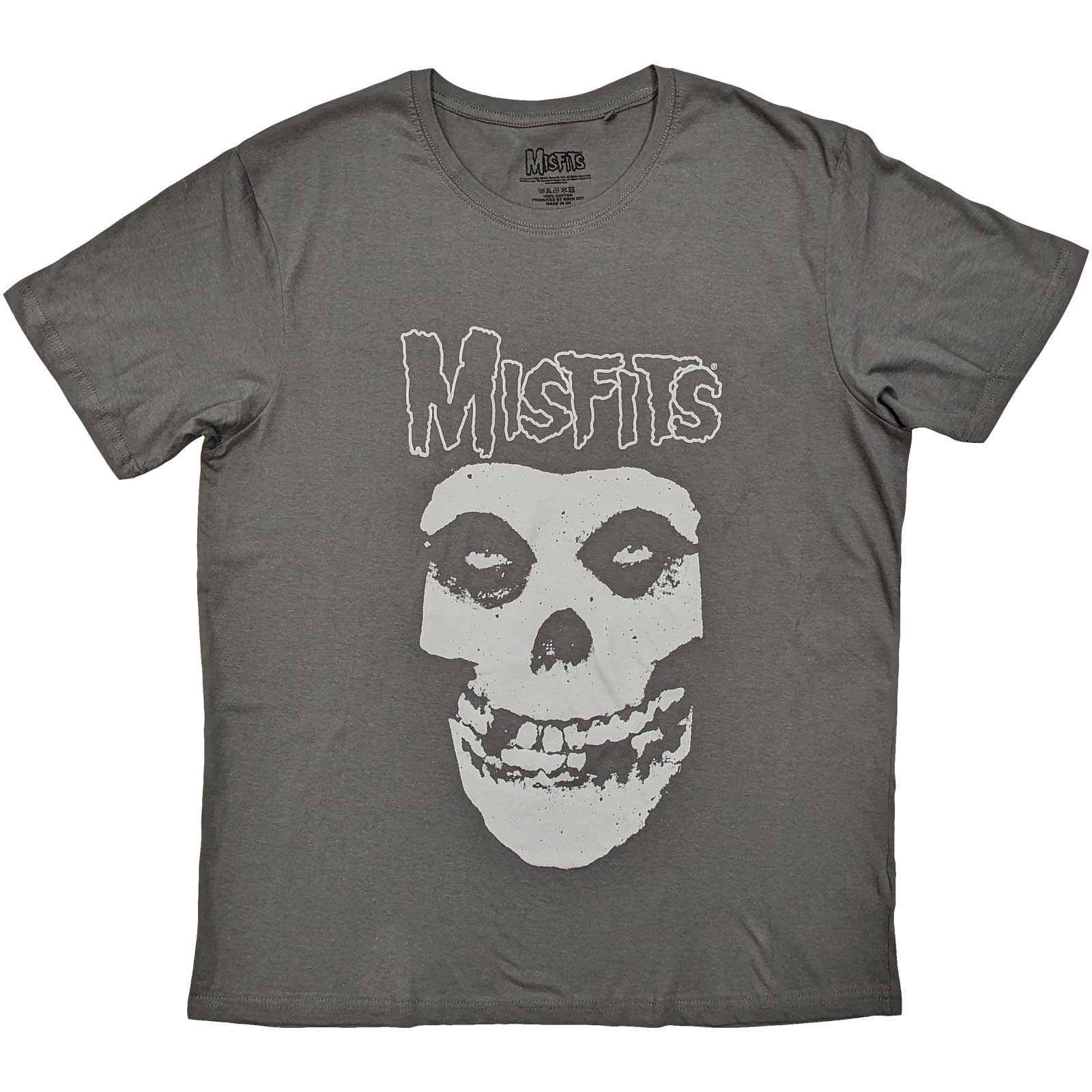 Misfits tričko Logo & Fiend Šedá S
