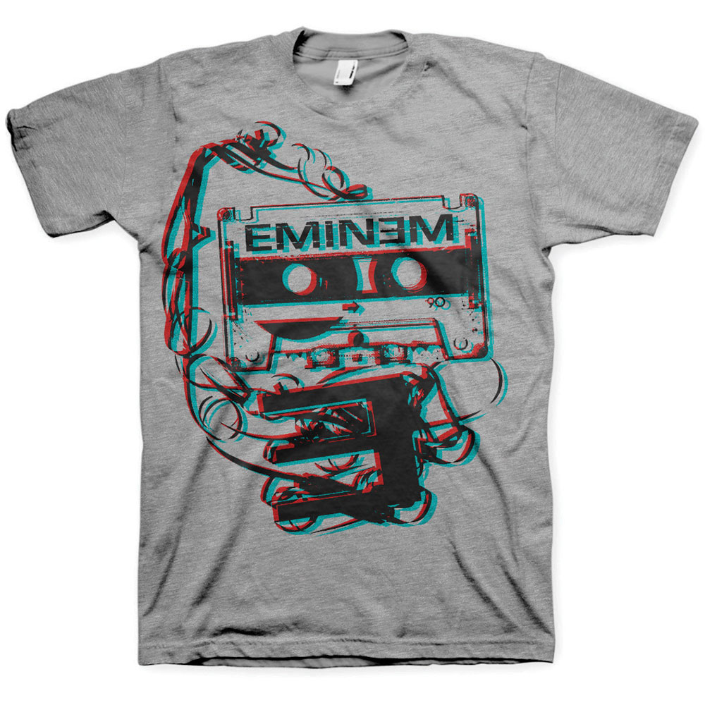 Eminem tričko Tape Šedá L