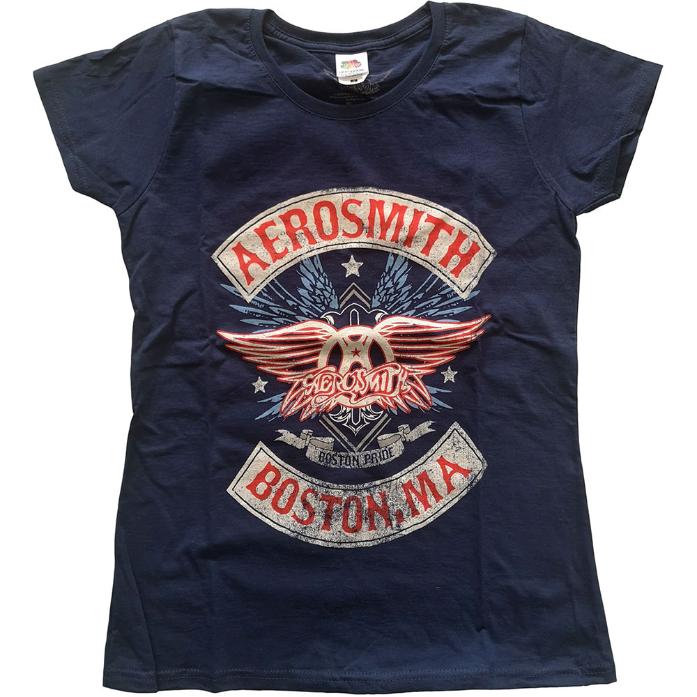 Aerosmith tričko Boston Pride Modrá XS