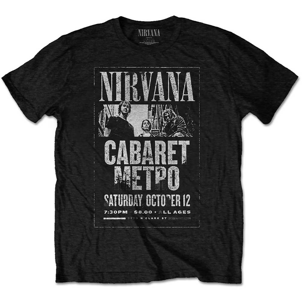 Nirvana tričko Cabaret Metro Čierna XXL