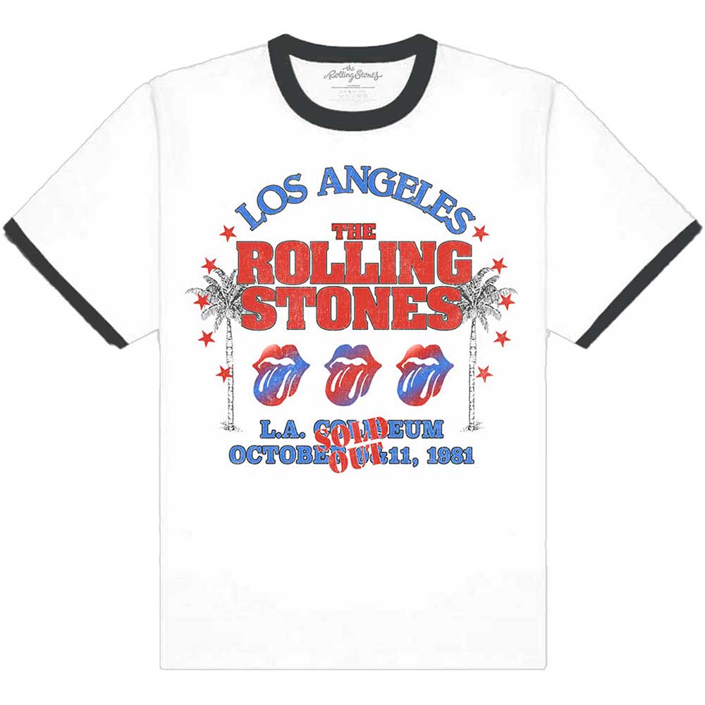 The Rolling Stones tričko American LA Tour Biela M