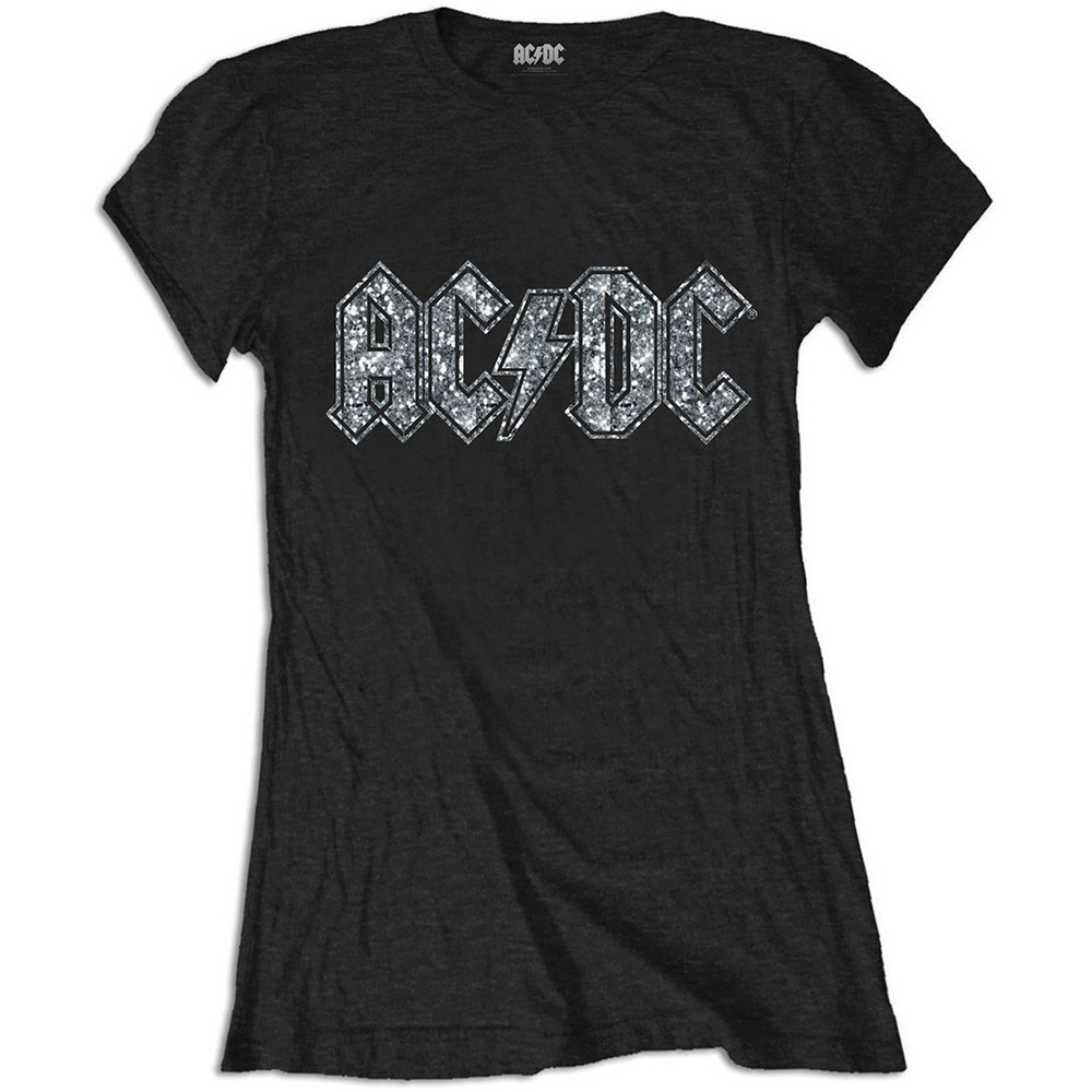 AC/DC tričko Logo Čierna L