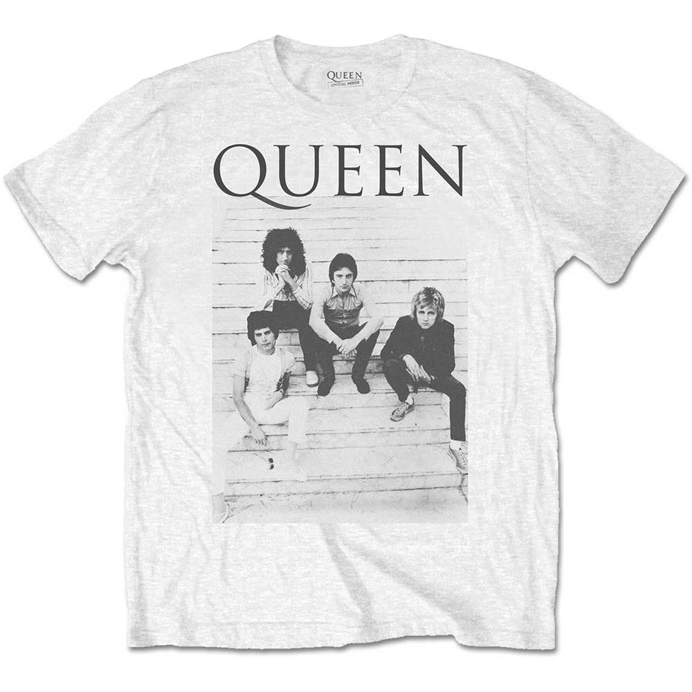 Queen tričko Stairs Biela XXL