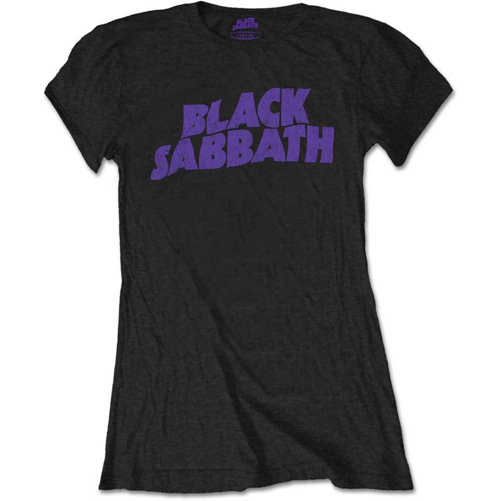 E-shop Black Sabbath tričko Wavy Logo Vintage Čierna M