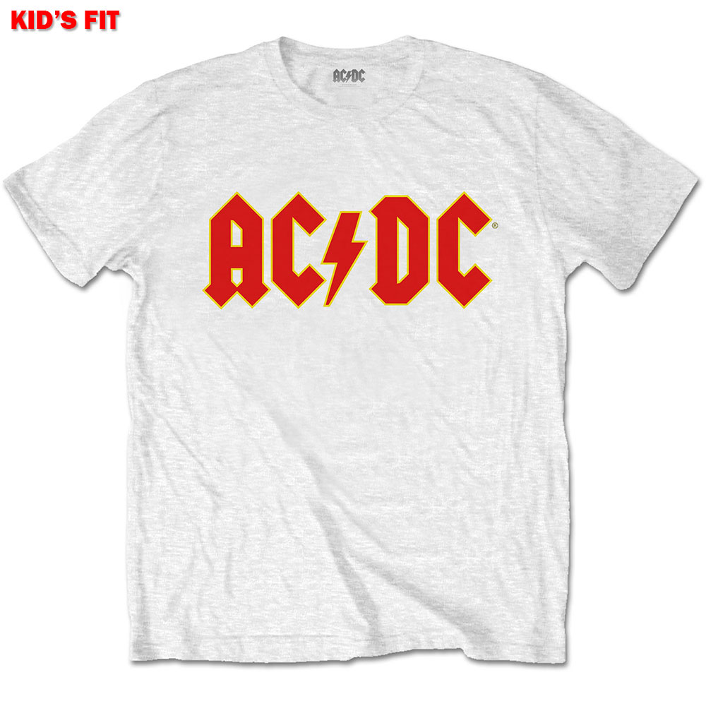 E-shop AC/DC tričko Logo Biela 9-10 rokov