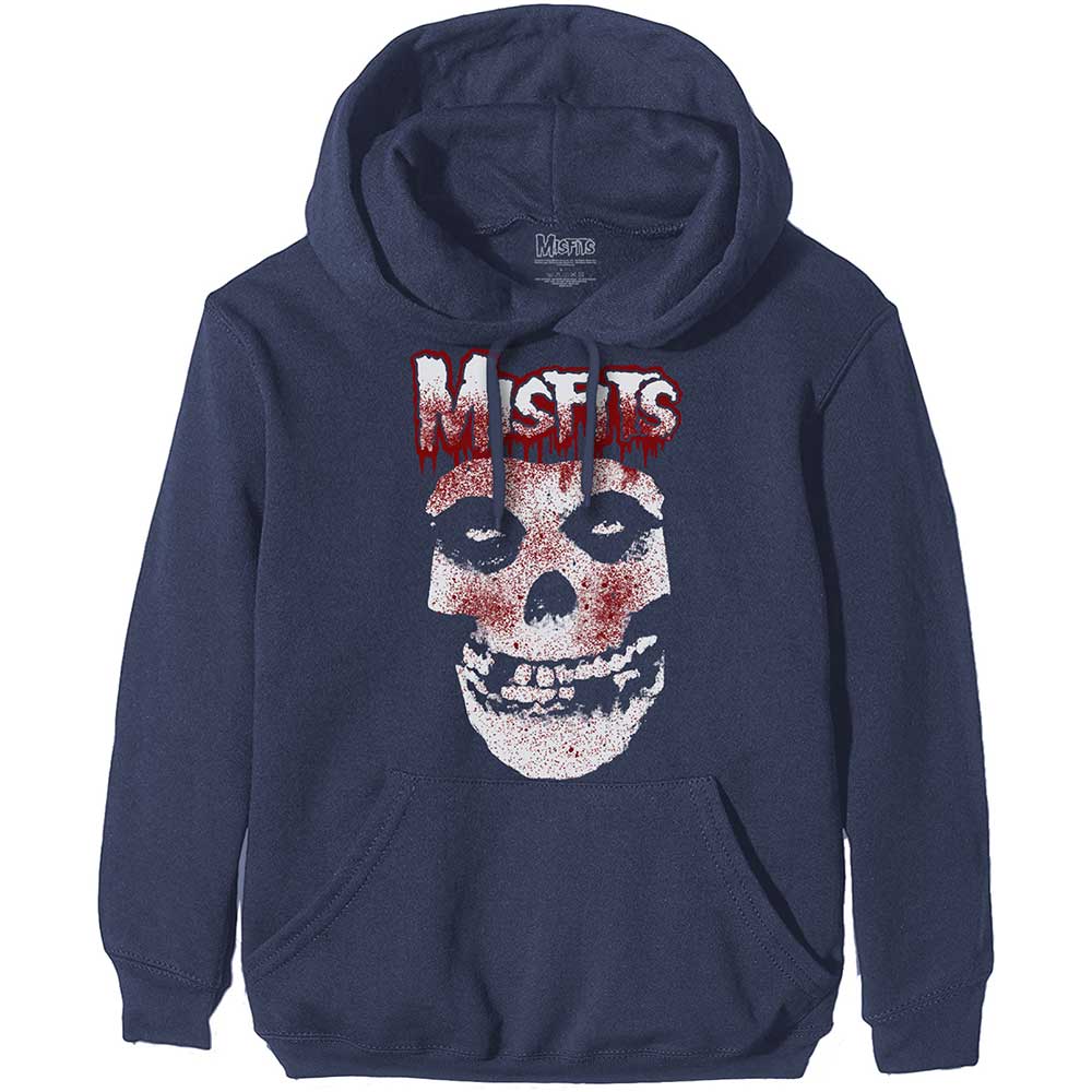 Misfits mikina Blood Drip Skull Modrá XL