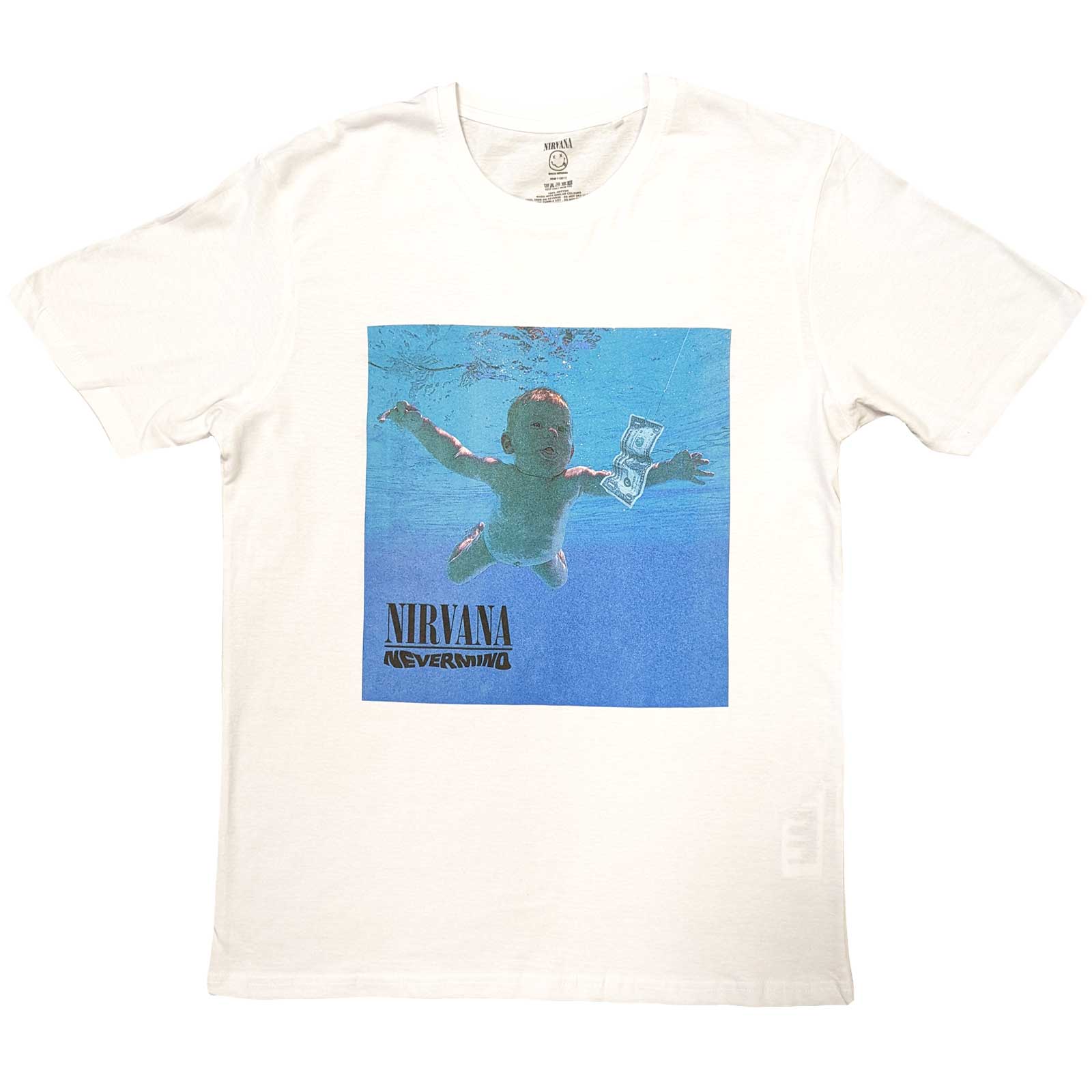 Nirvana tričko Nevermind Album Biela M