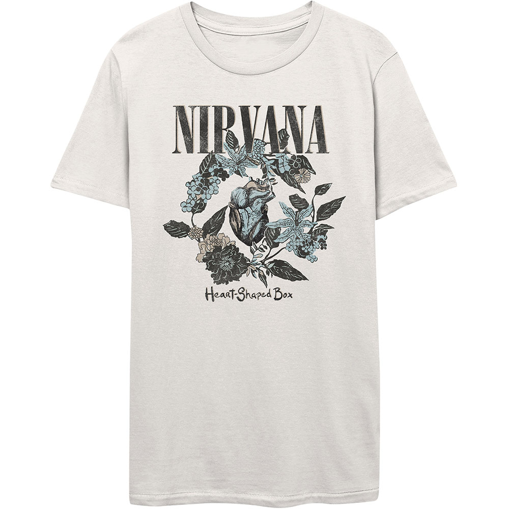 Nirvana tričko Heart Shape Box Biela L