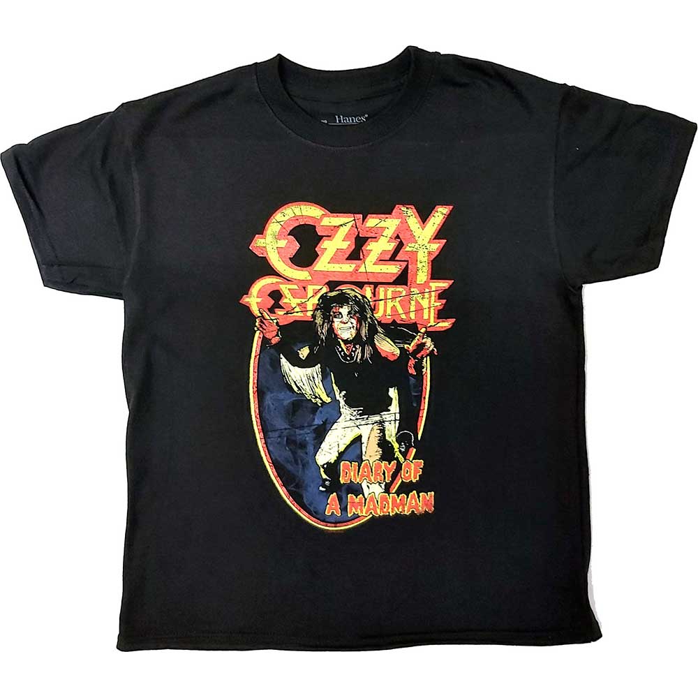 Ozzy Osbourne tričko Vintage Diary of a Madman Čierna 7-8 rokov