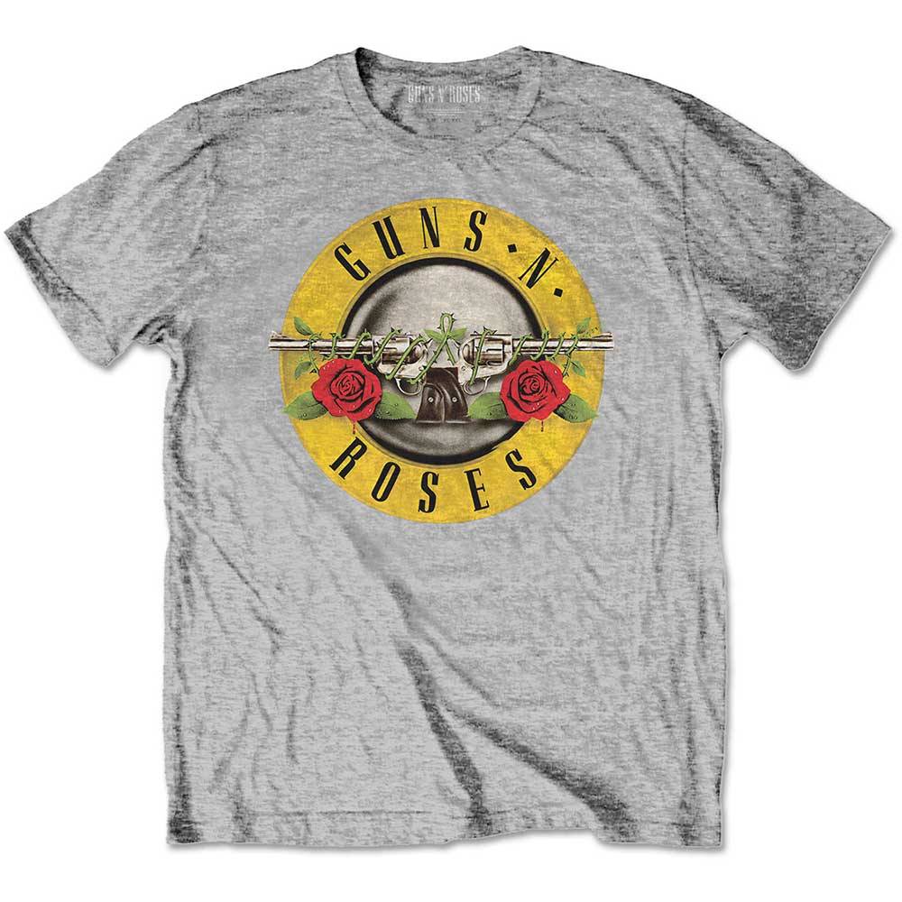 Guns N’ Roses tričko Classic Logo Šedá 9-10 rokov