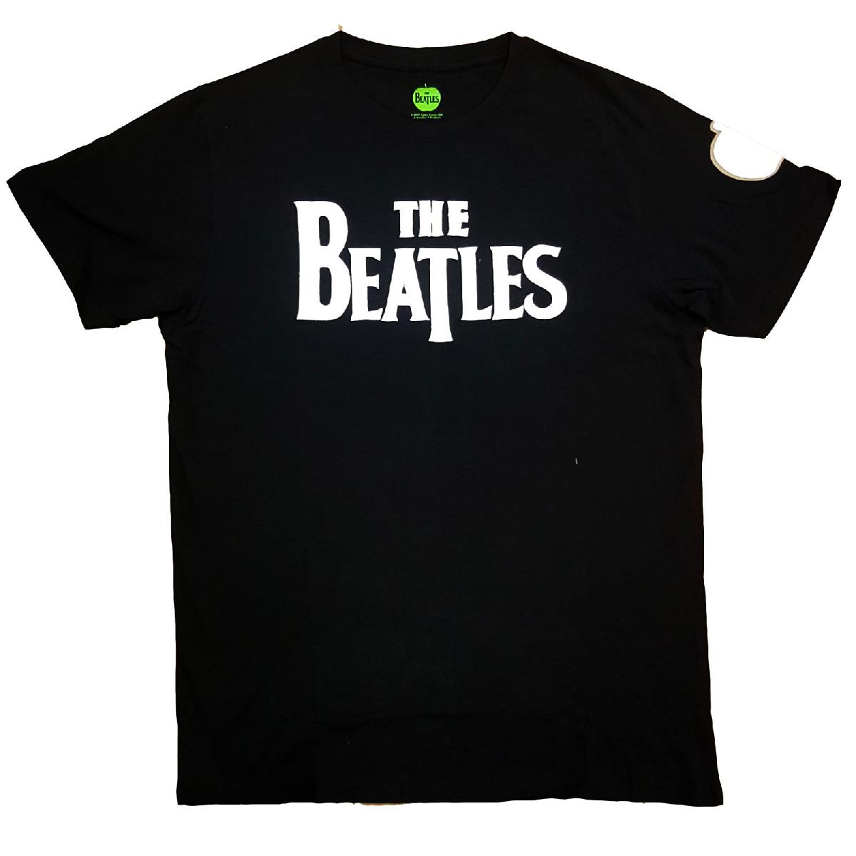 The Beatles tričko Drop T Logo Čierna M