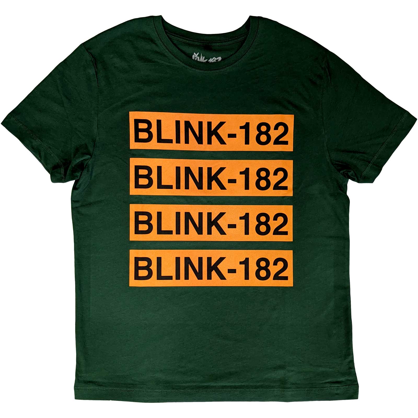 Blink 182 tričko Logo Repeat Zelená XS