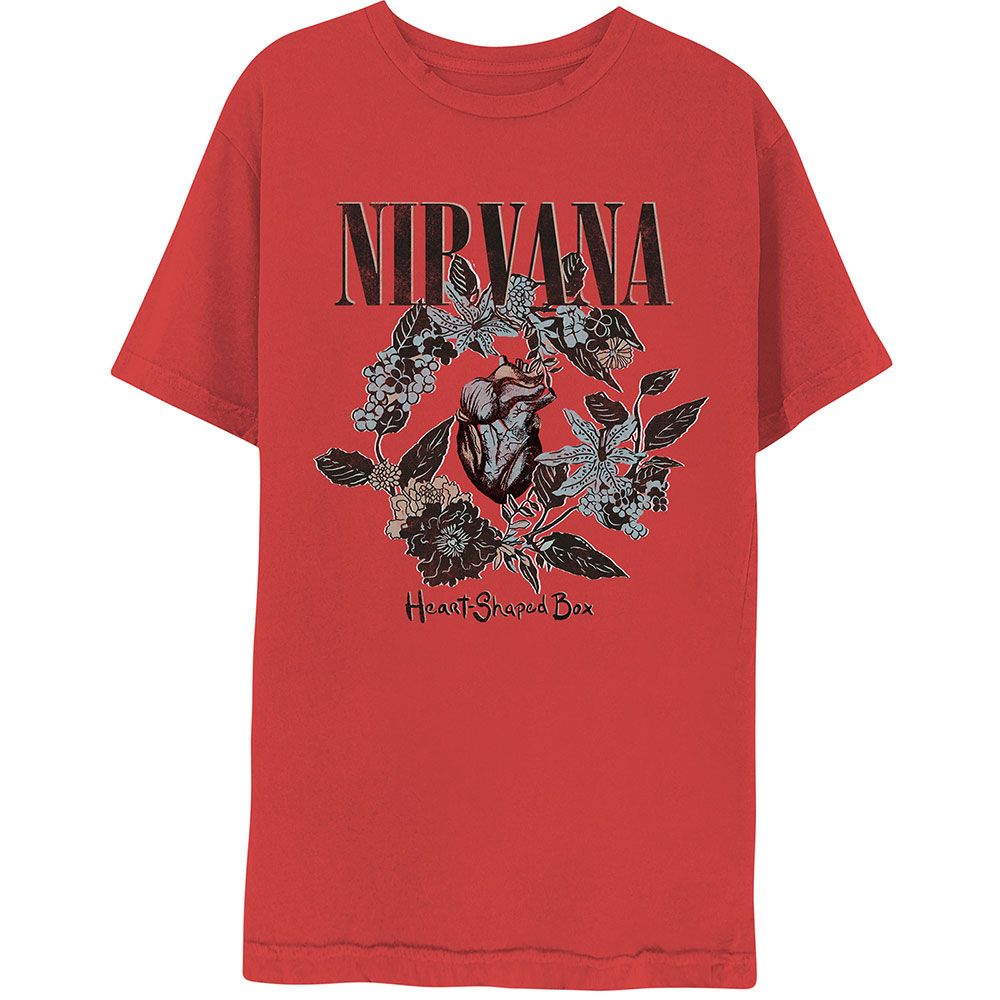 Nirvana tričko Heart-Shaped Box Červená XL