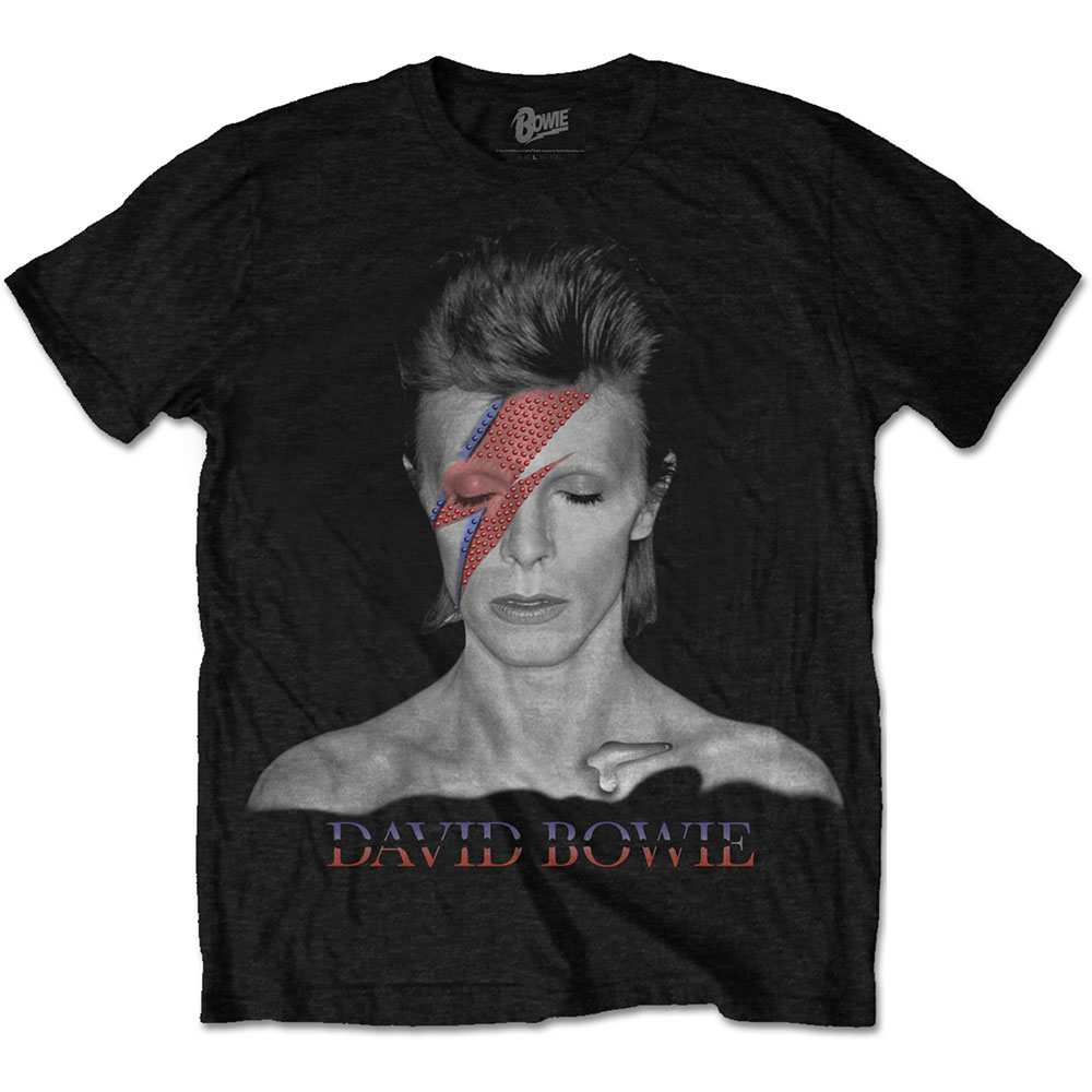 David Bowie tričko Aladdin Sane Čierna XXL