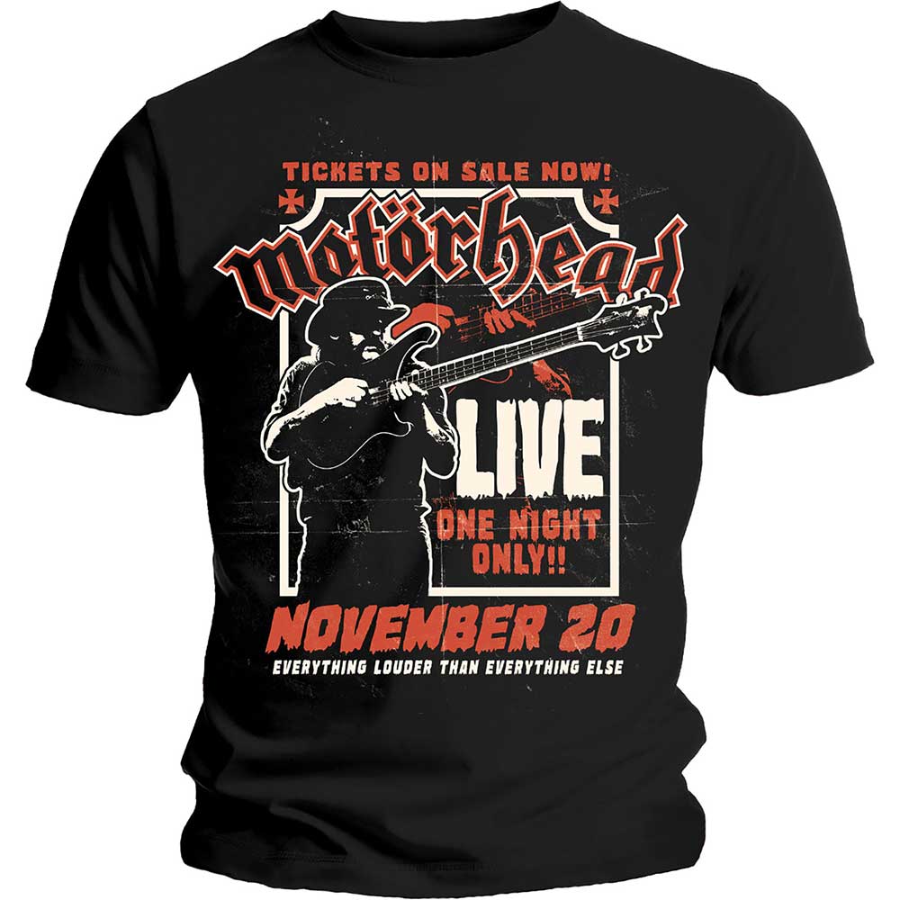 Motörhead tričko Lemmy Firepower Čierna XXL