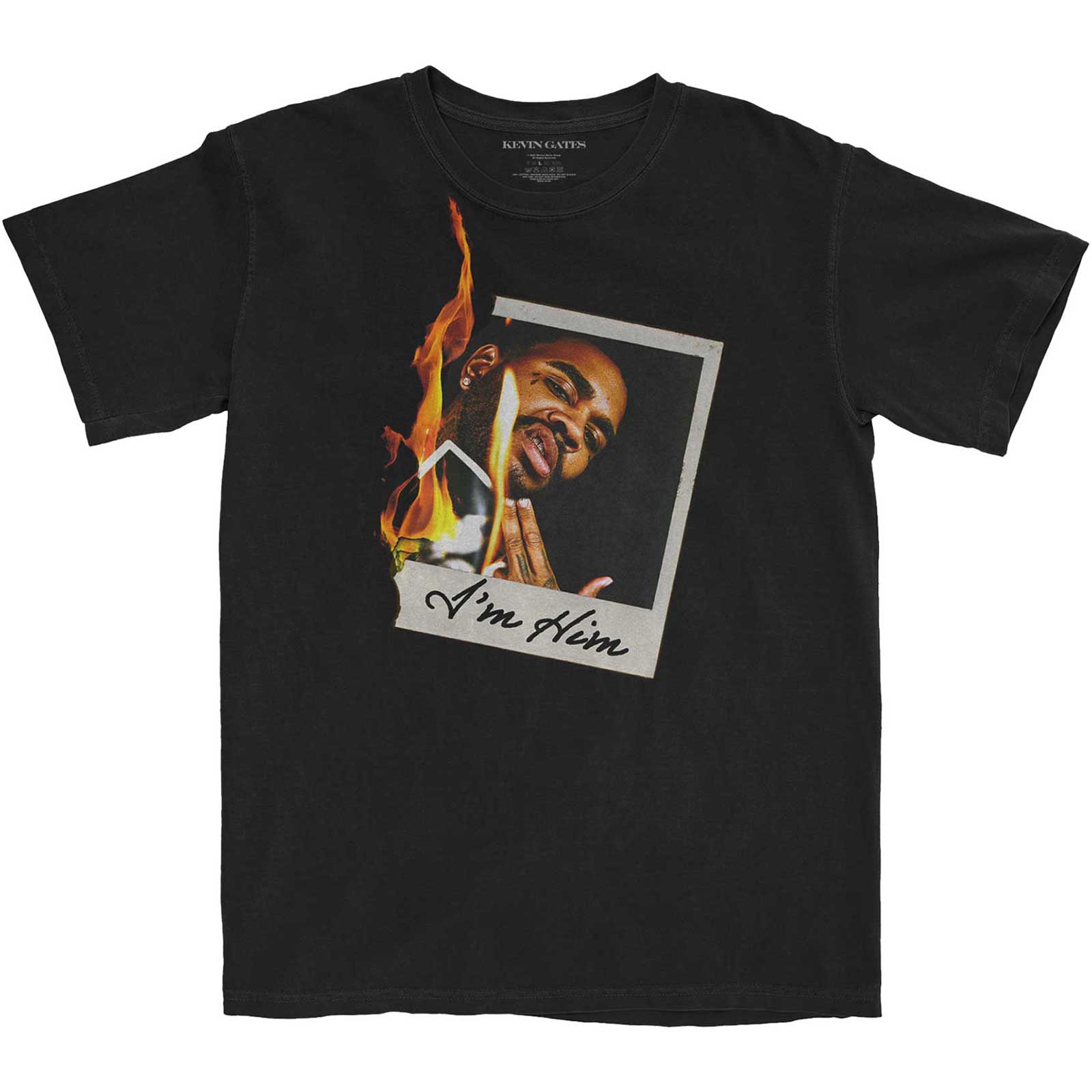 Kevin Gates tričko Polaroid Flame Čierna L