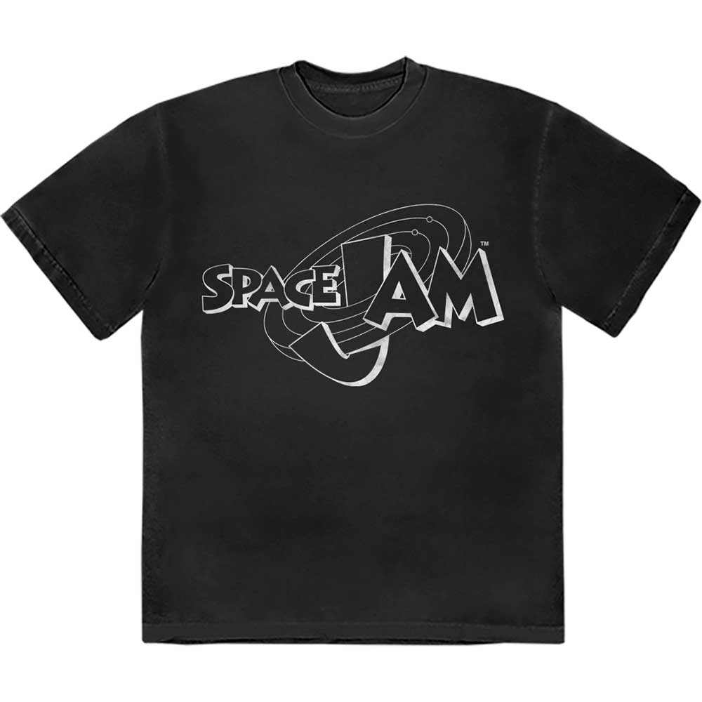 Space Jam tričko Retro B&W Logo Čierna XXL