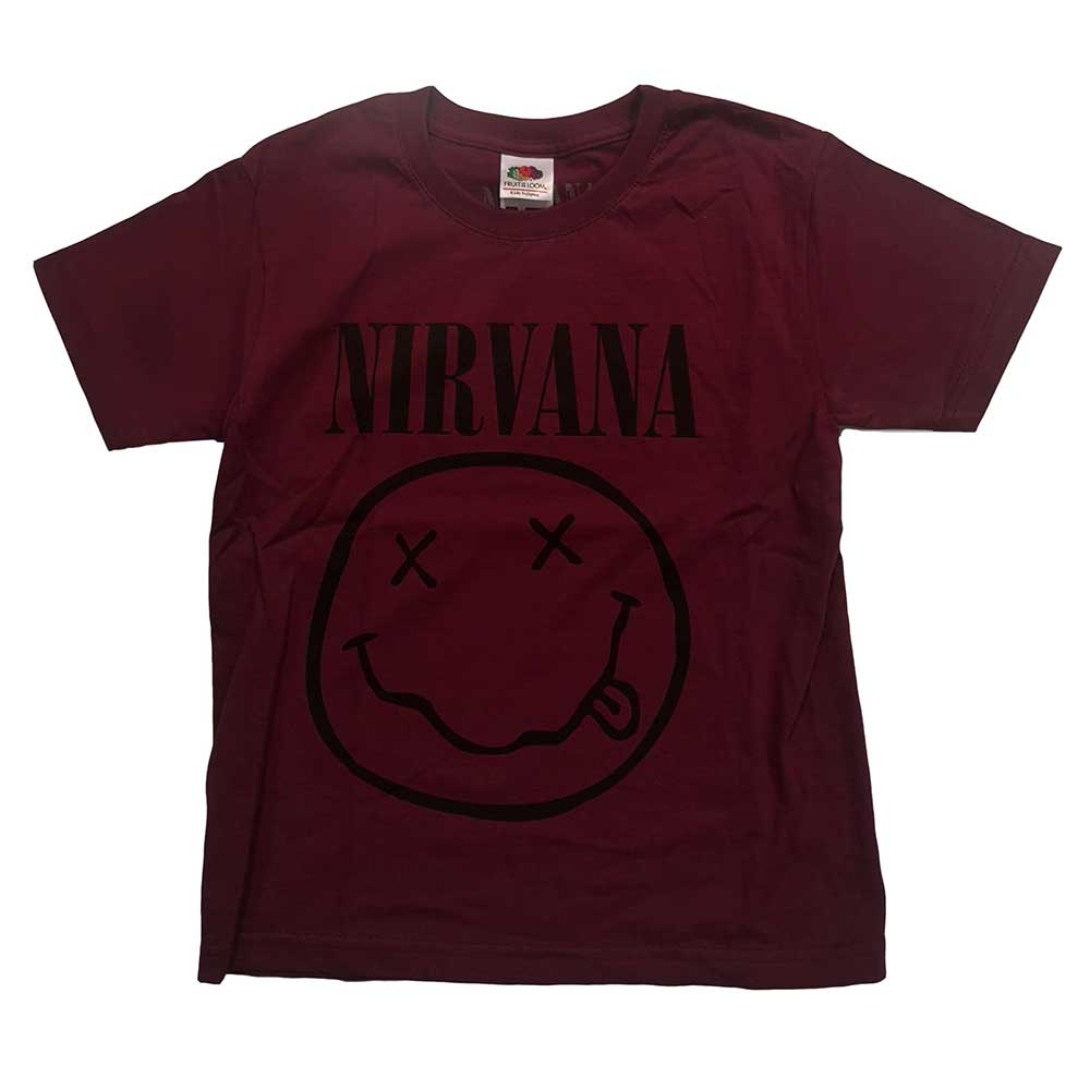 Nirvana tričko Grey Smiley Červená 9-10 rokov