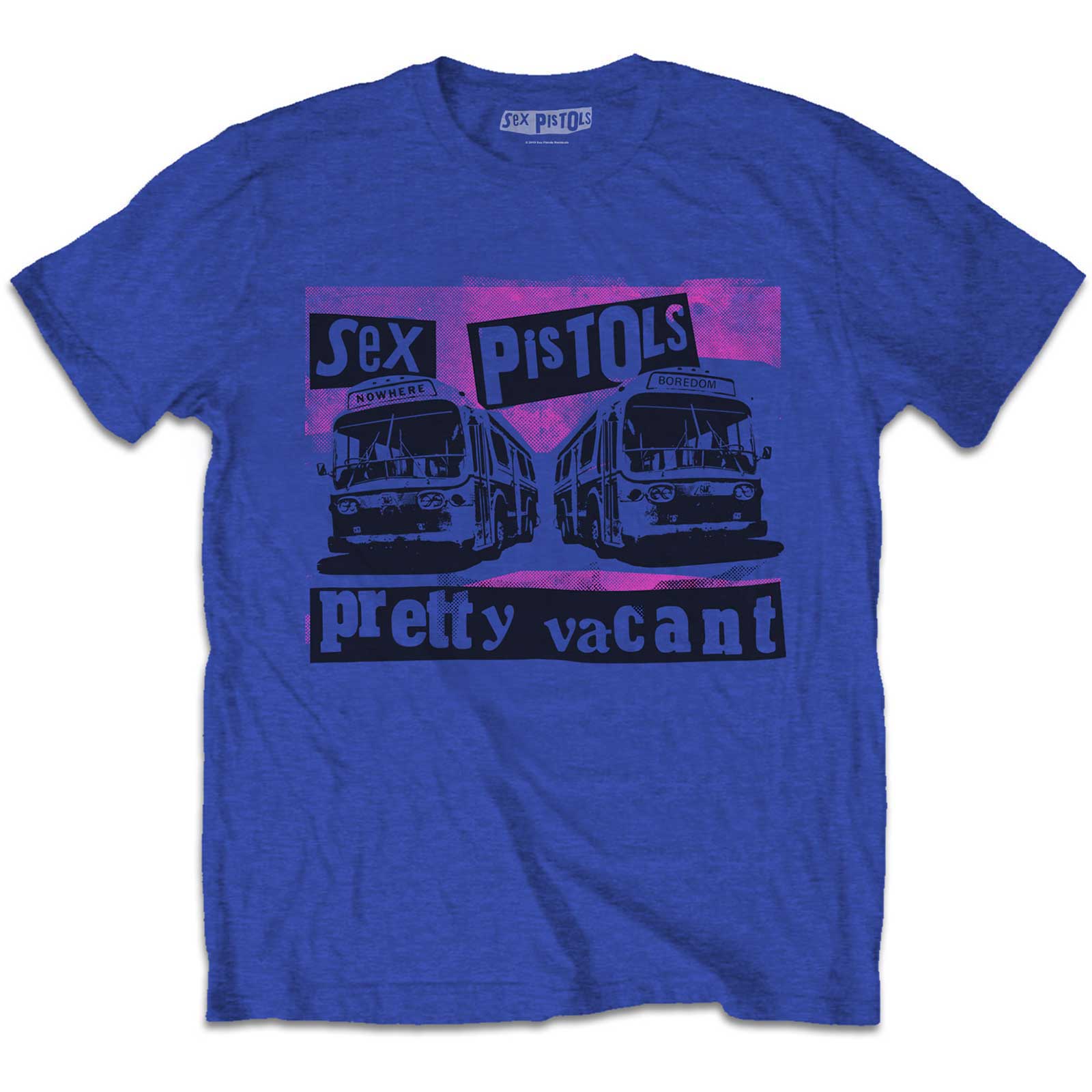 Sex Pistols tričko Pretty Vacant Coaches Modrá 11-12 rokov