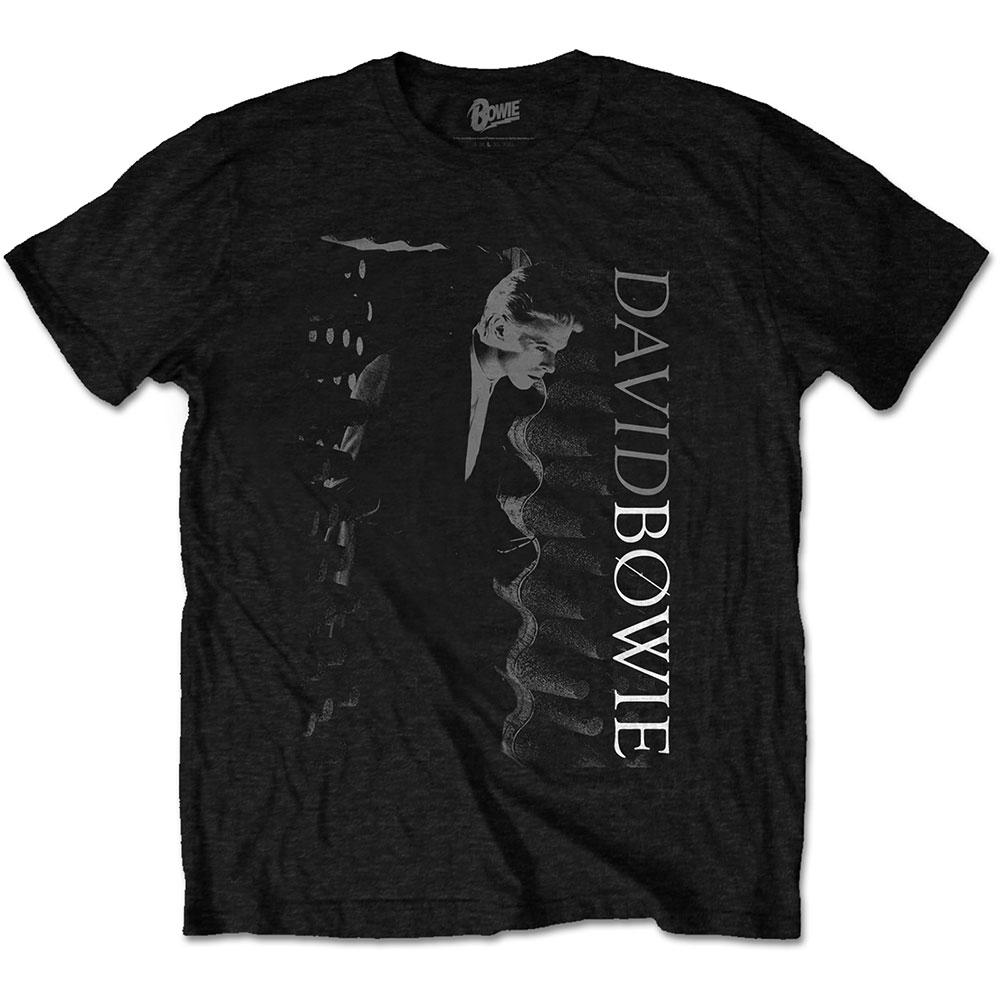 David Bowie tričko Distorted Čierna S