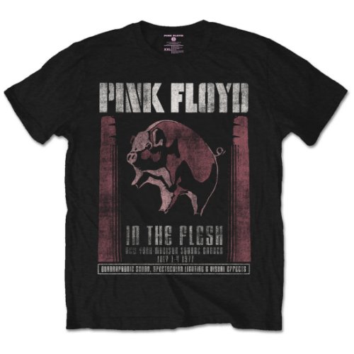 Pink Floyd tričko In the Flesh Čierna L