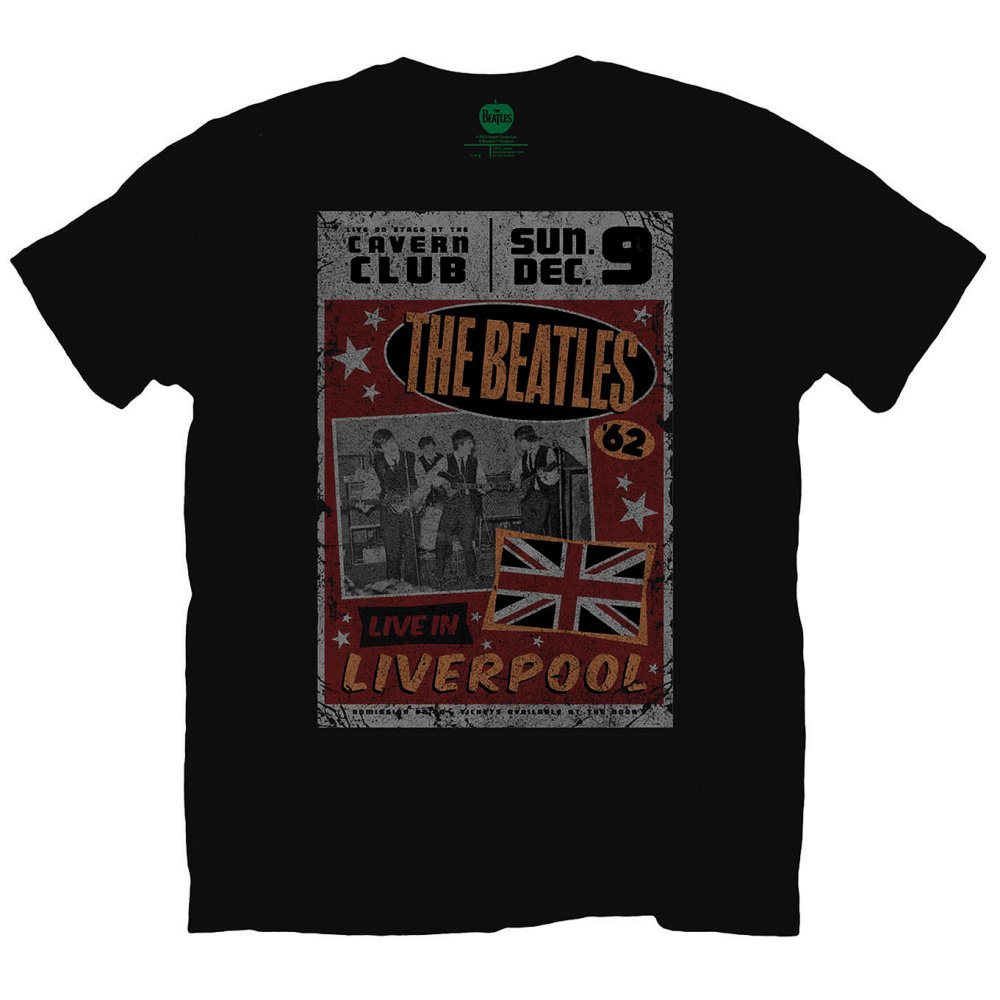 The Beatles tričko Live in Liverpool Čierna XL