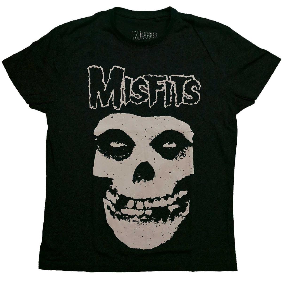 Misfits tričko Logo & Fiend Čierna XL