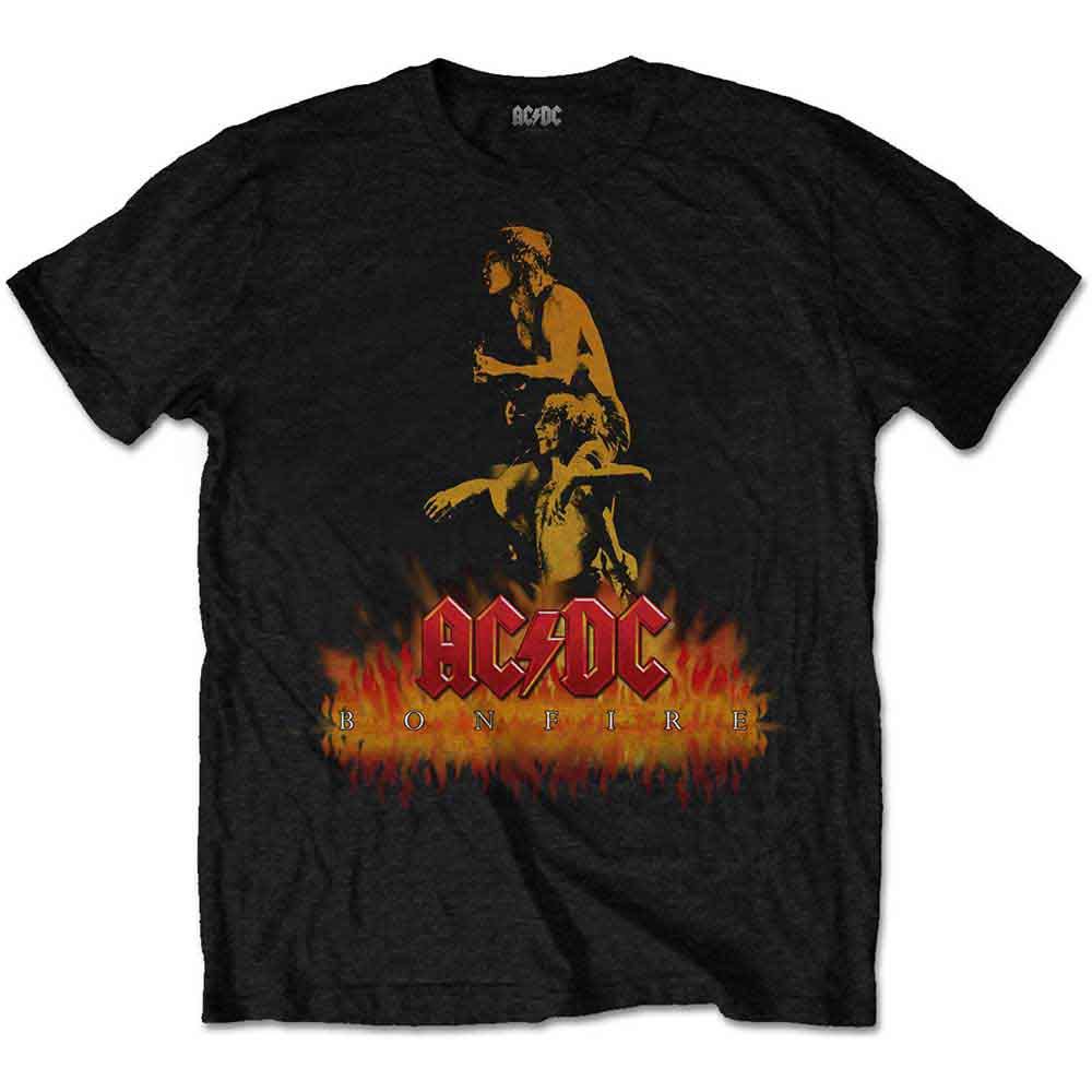 AC/DC tričko Bonfire Čierna L