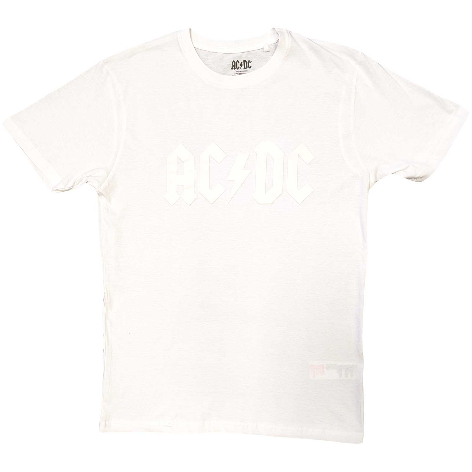 AC/DC tričko Logo Biela S