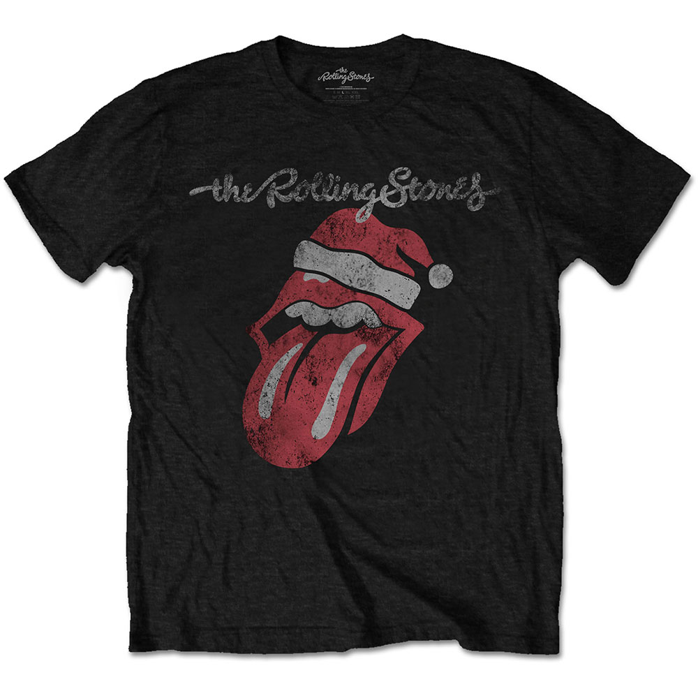 The Rolling Stones tričko Santa Lick Čierna XL