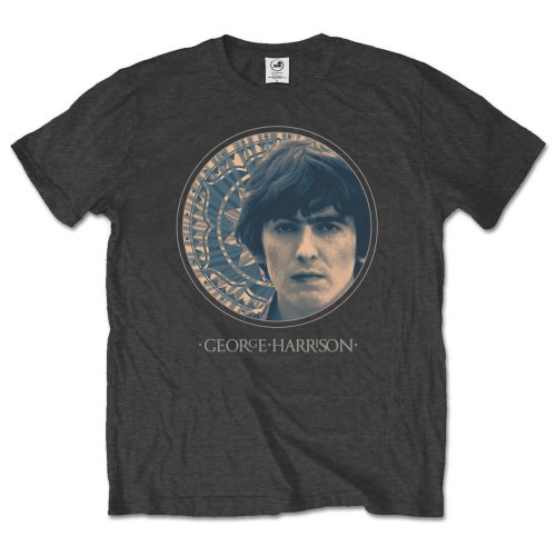 George Harrison tričko Circular Portrait Šedá S