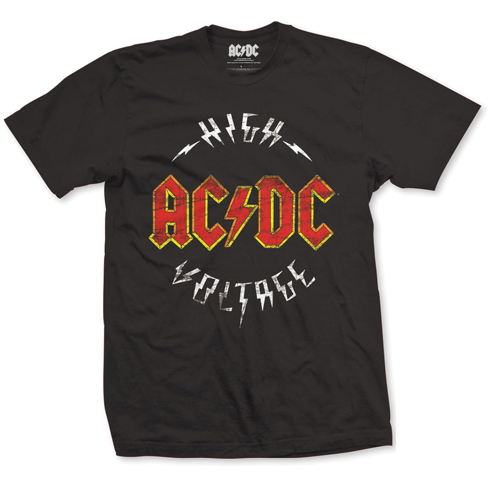AC/DC tričko High Voltage Čierna XL