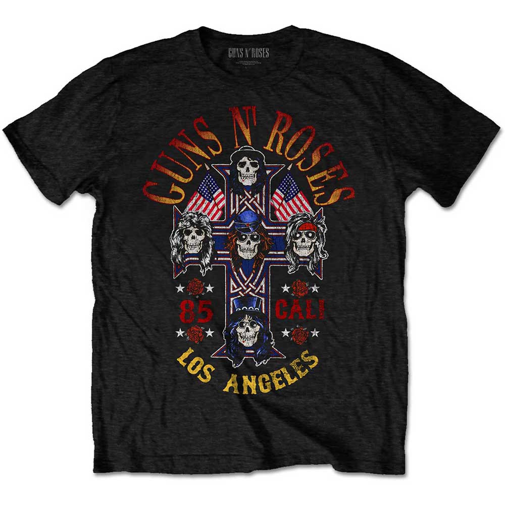 Guns N’ Roses tričko Cali\' \'85 Čierna XL