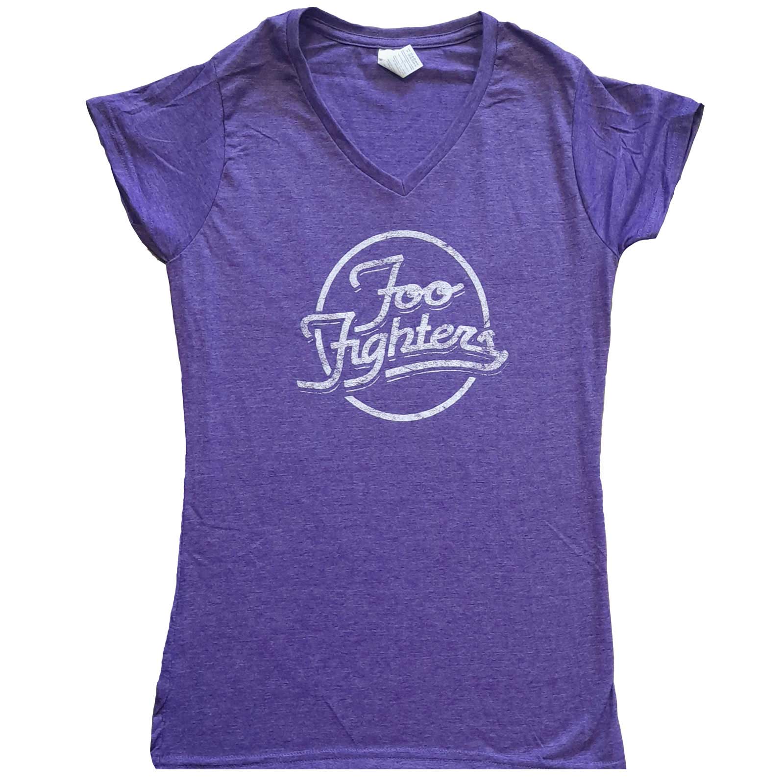 Foo Fighters tričko Text Logo Fialová L