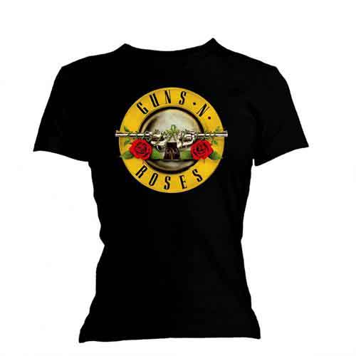 Guns N’ Roses tričko Classic Bullet Logo Čierna XS