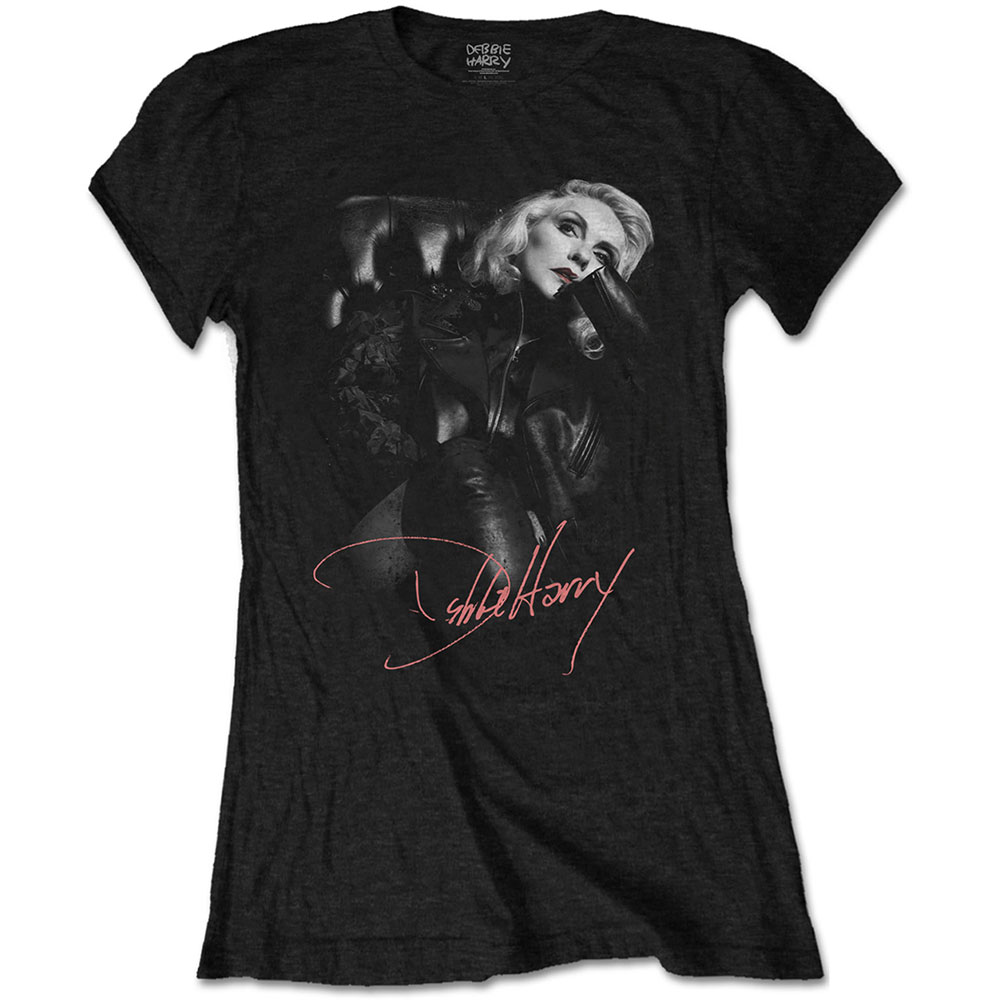 Debbie Harry tričko Leather Girl Čierna XXL