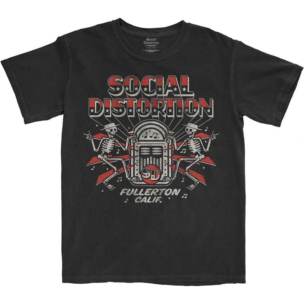 Social Distortion tričko Jukebox Skelly Čierna S