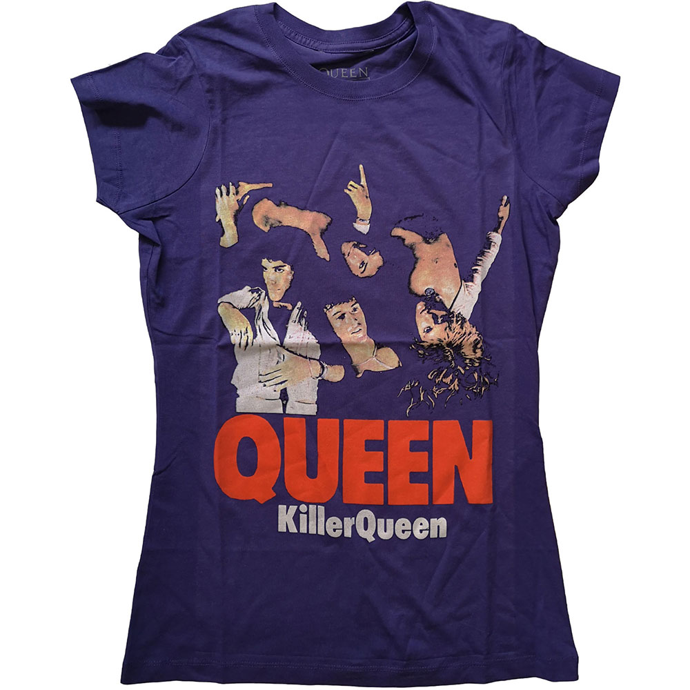 Queen tričko Killer Fialová XS