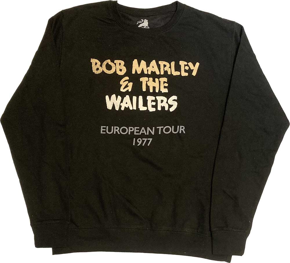 Bob Marley mikina Wailers European Tour \'77 Čierna M