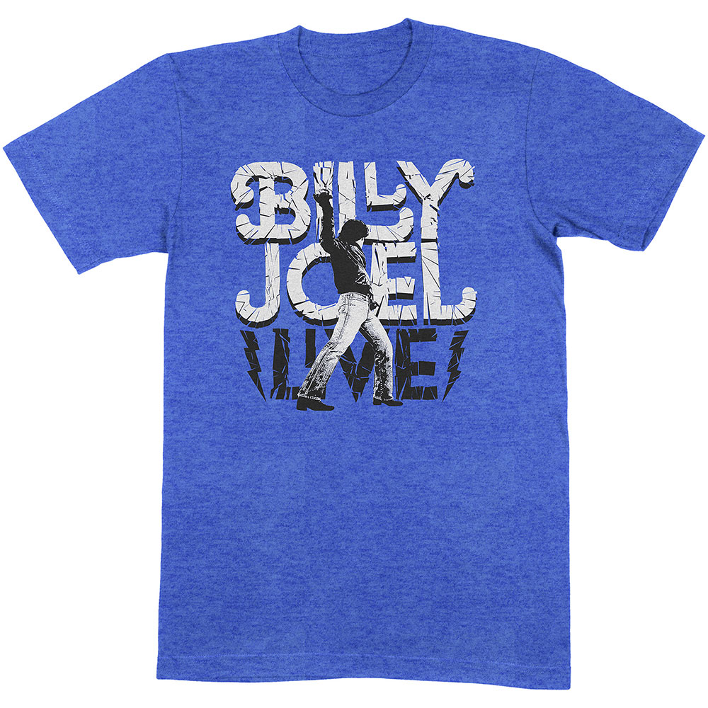 Billy Joel tričko Glass Houses Live Modrá S