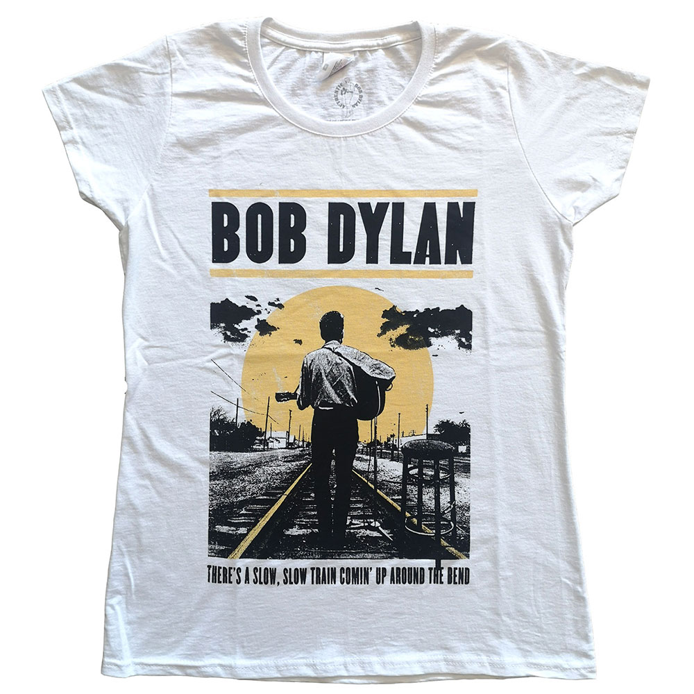 Bob Dylan tričko Slow Train Biela XXL
