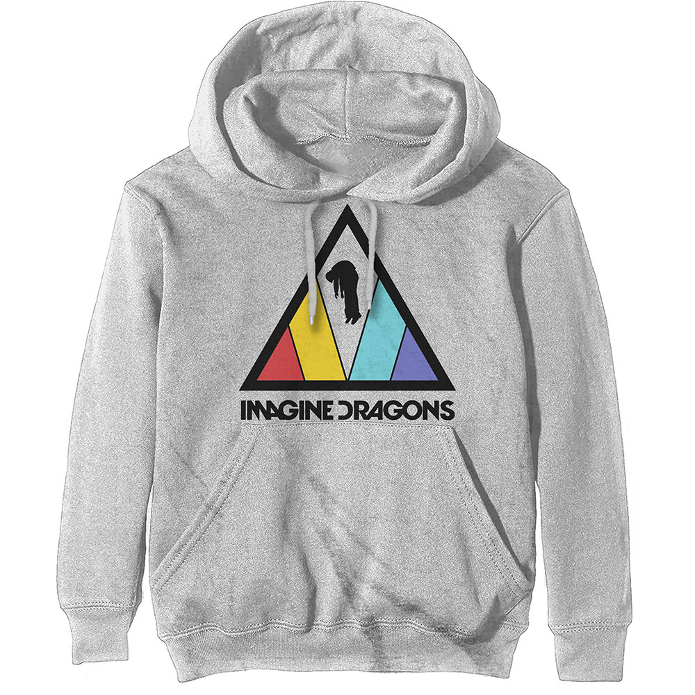 Imagine Dragons mikina Triangle Logo Biela XXL