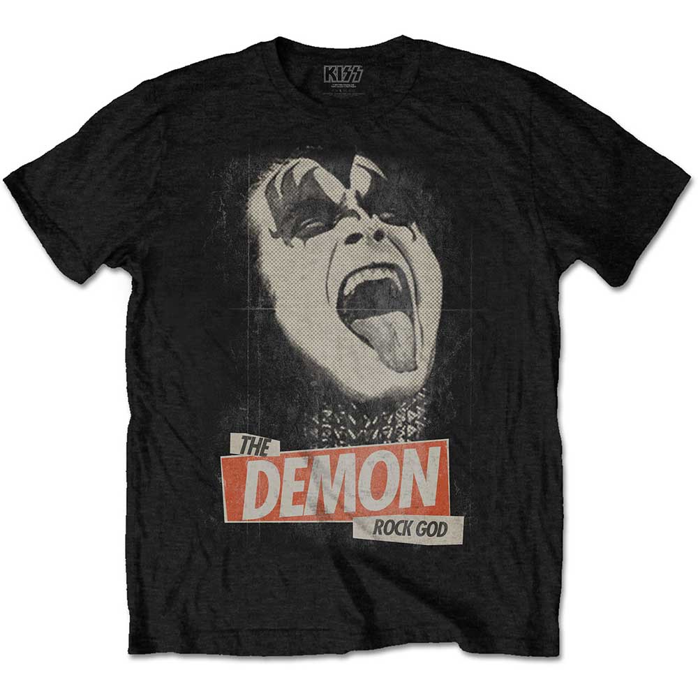 Kiss tričko The Demon Rock Čierna M