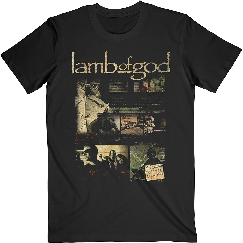 Lamb of God tričko Album Collage Čierna M