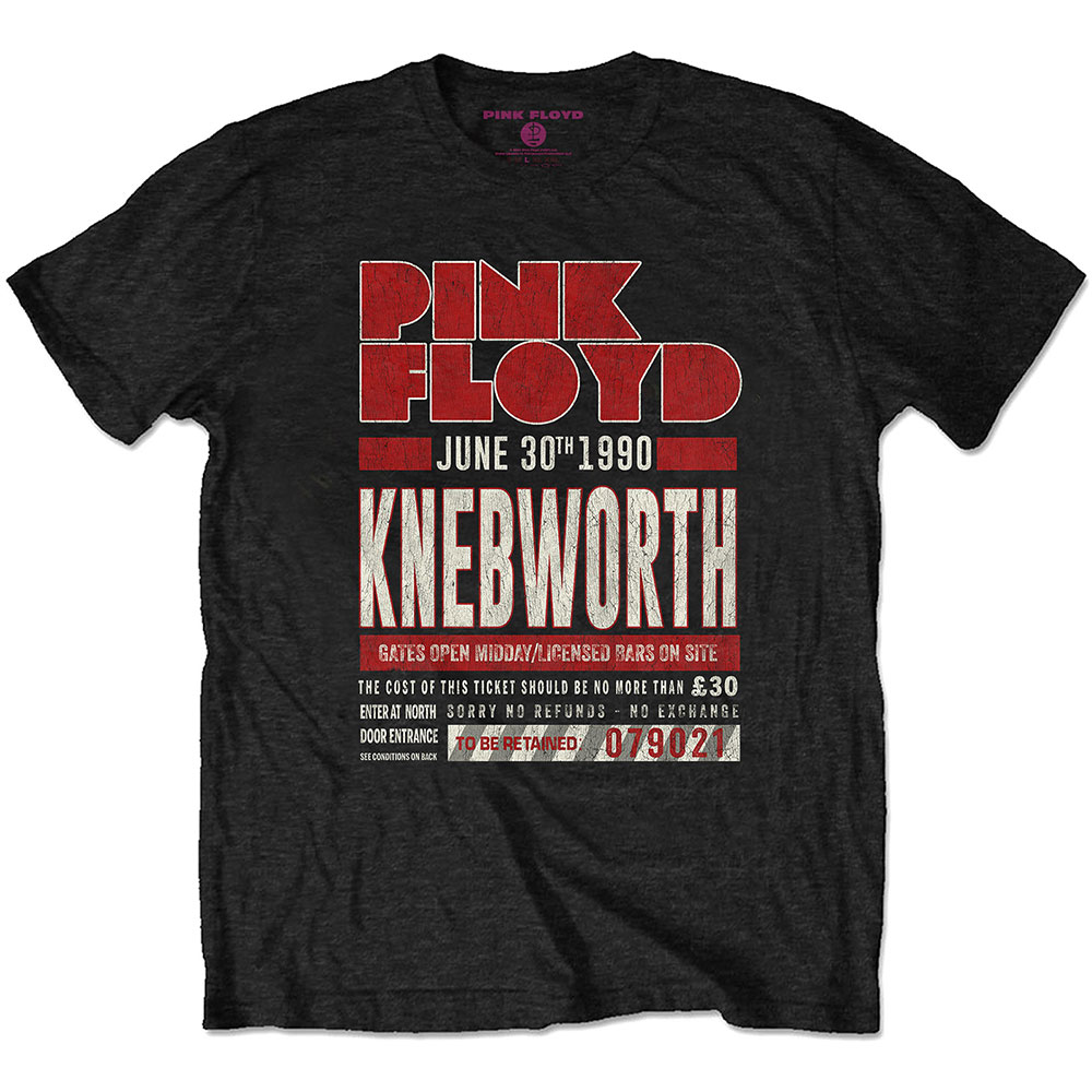 Pink Floyd tričko Knebworth \'90 Red Čierna XL
